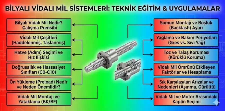Vidalı Mil Freze Tezgahlarında Nasıl Kullanılır?