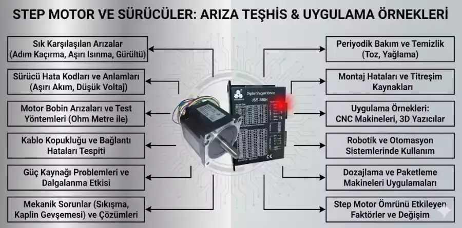 Step Motor Neden Düşük Hızda Titreyerek Çalışır?