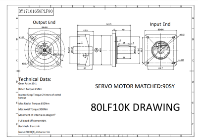 Nema 34 Servo ve Step Planet Redüktörü 1/10 FALCON - 5