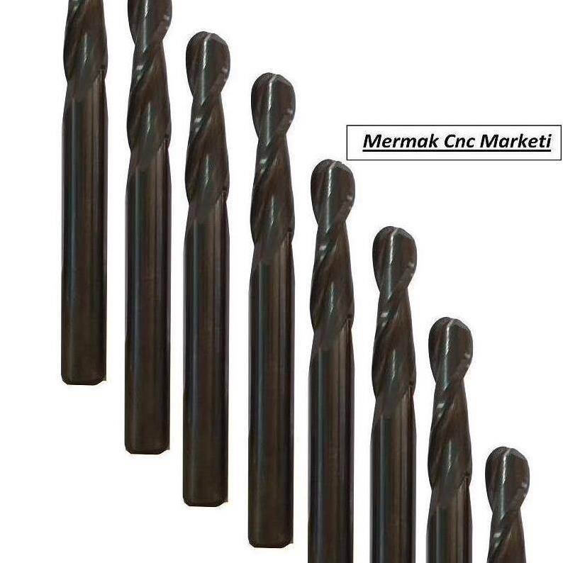 Ø4 Mm X 22 3D İşleme Karbür Freze Cnc Uçları - Cnc Router Bıçakları