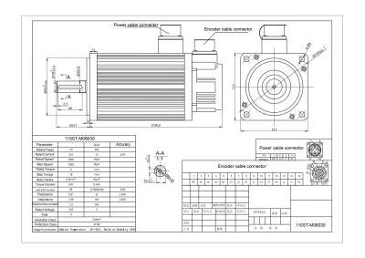 1,8 kw Servo Motor Seti 110ST-M06030 T3L-L30F-RABF - 3