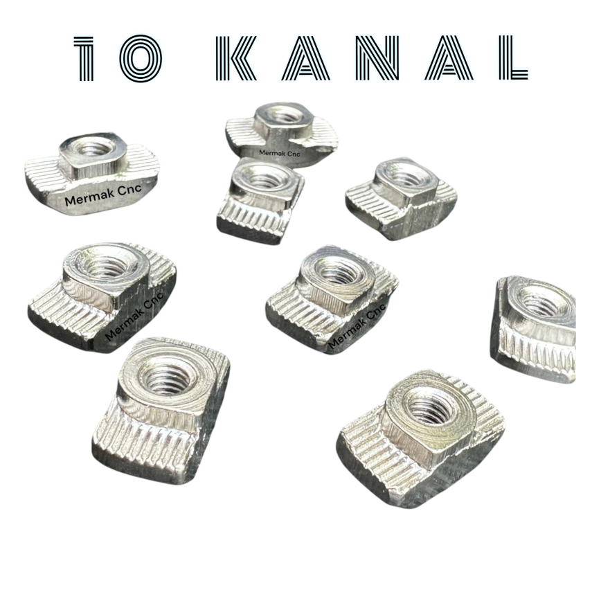 10 Kanal Profil Tırtıllı Somun M4 - Somun Çeşitleri