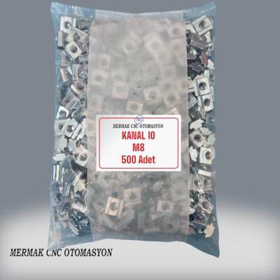 10 Kanal M8 T Somun 500 Adet - 1