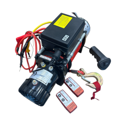 12v 13500 Lb Sentetik 11mm Halatlı Off-road Vinçleri Kırmızı - 2