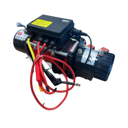 12v 13500 Lb Sentetik 11mm Halatlı Off-road Vinçleri Kırmızı - 4
