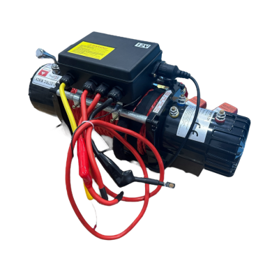 12v 13500 Lb Sentetik 11mm Halatlı Off-road Vinçleri Kırmızı - 4
