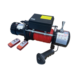 12v 13500 Lb Sentetik 11mm Halatlı Off-road Vinçleri Kırmızı - 9