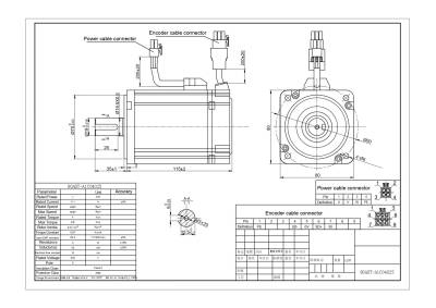 1KW Servo Motor Seti 80AST-A1C04025 T3D-L20A-RABF - 6