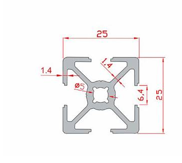 25X25 Sigma Profil 6 Kanal Toptan - 2