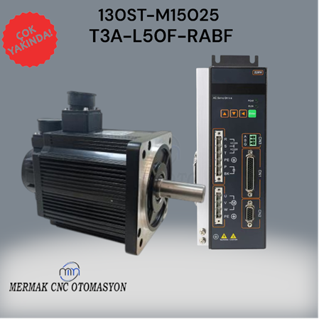 3.8KW Servo Motor Seti 130ST-M15025 T3a-L50F-RABF - 2