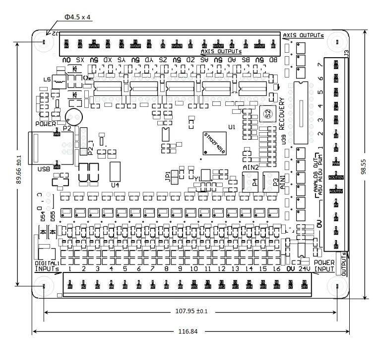 3 Eksen AKZ 250-USB3-NPN Mach3 Kontrol Kartı - 3