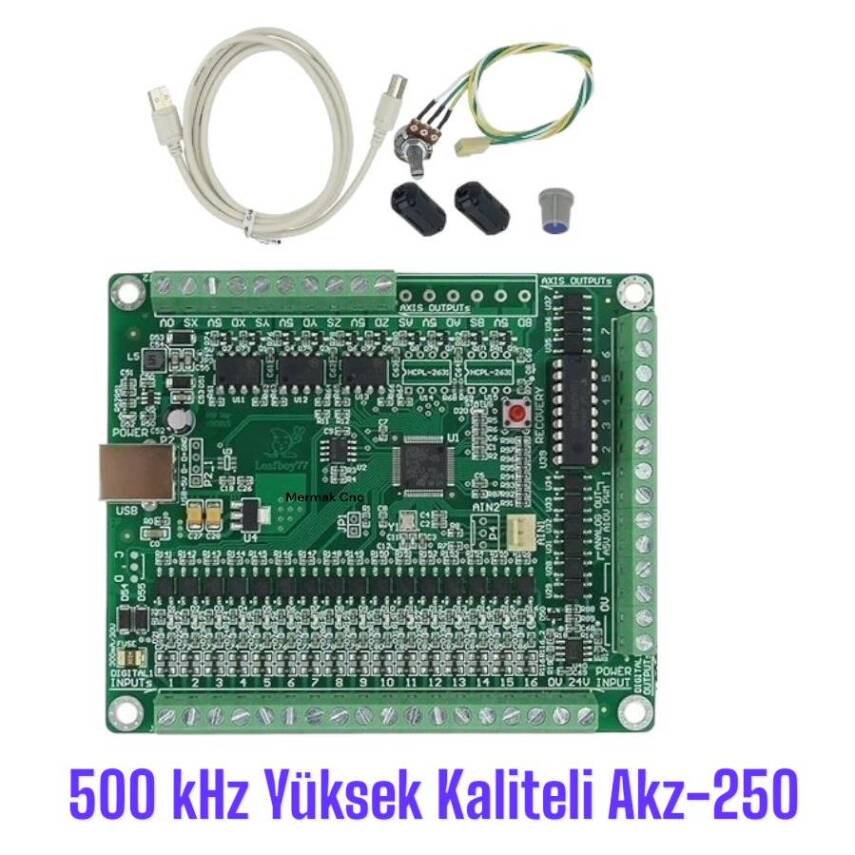 3 Eksen AKZ 250-USB3-NPN Mach3 Kontrol Kartı - Mach3 Kontrol Kartı