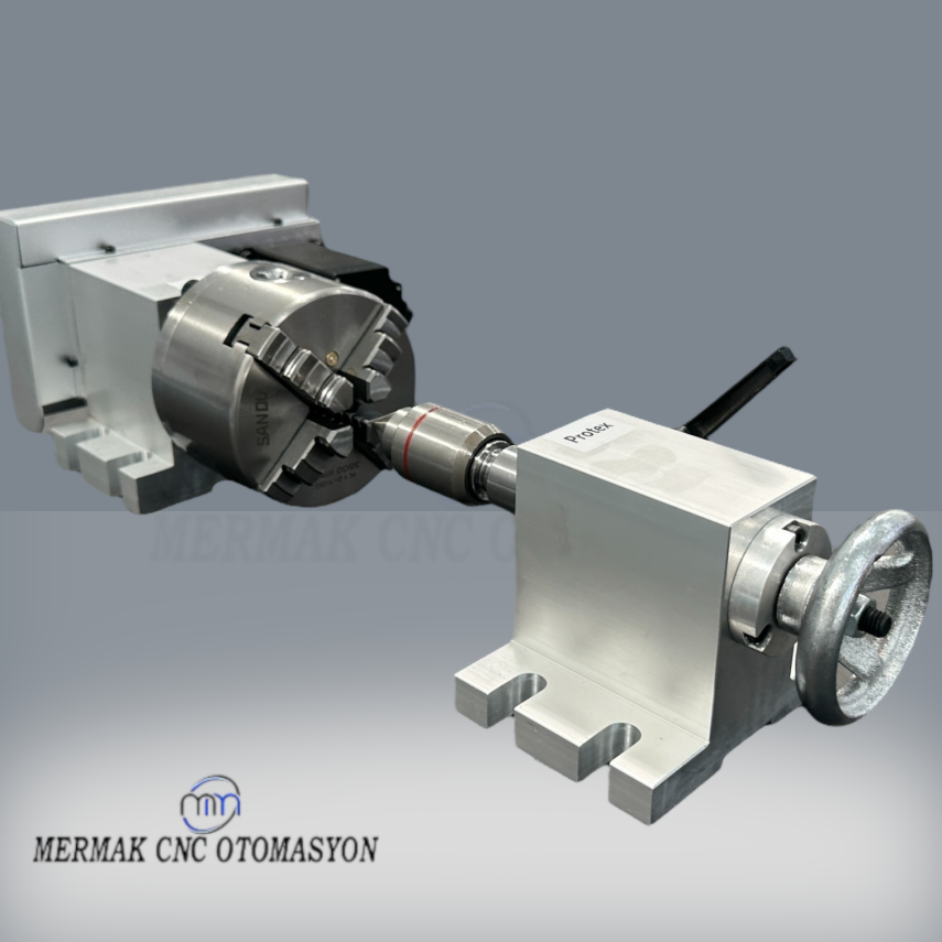 4 Eksen Divizör (Döner Eksen) Set - Knife Handle High Speed Tool