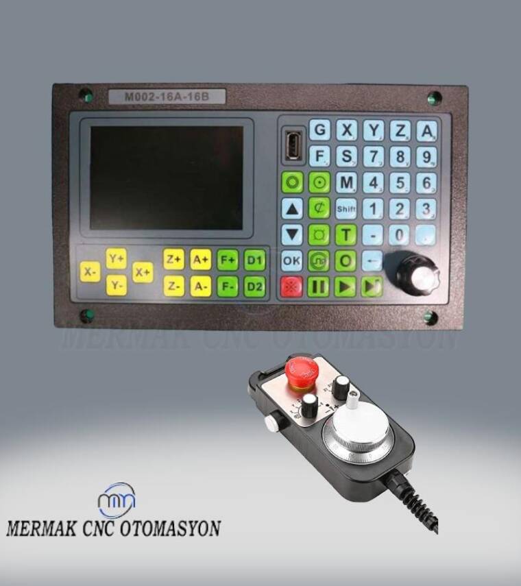4 Eksen Kontrol Ünitesi M002-16A-16B (Profosyenel El Çarklı) - Cnc Kontrol Paneli