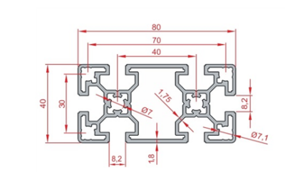 40X80 Sigma Profil 8 Kanal Hafif Tip - 2