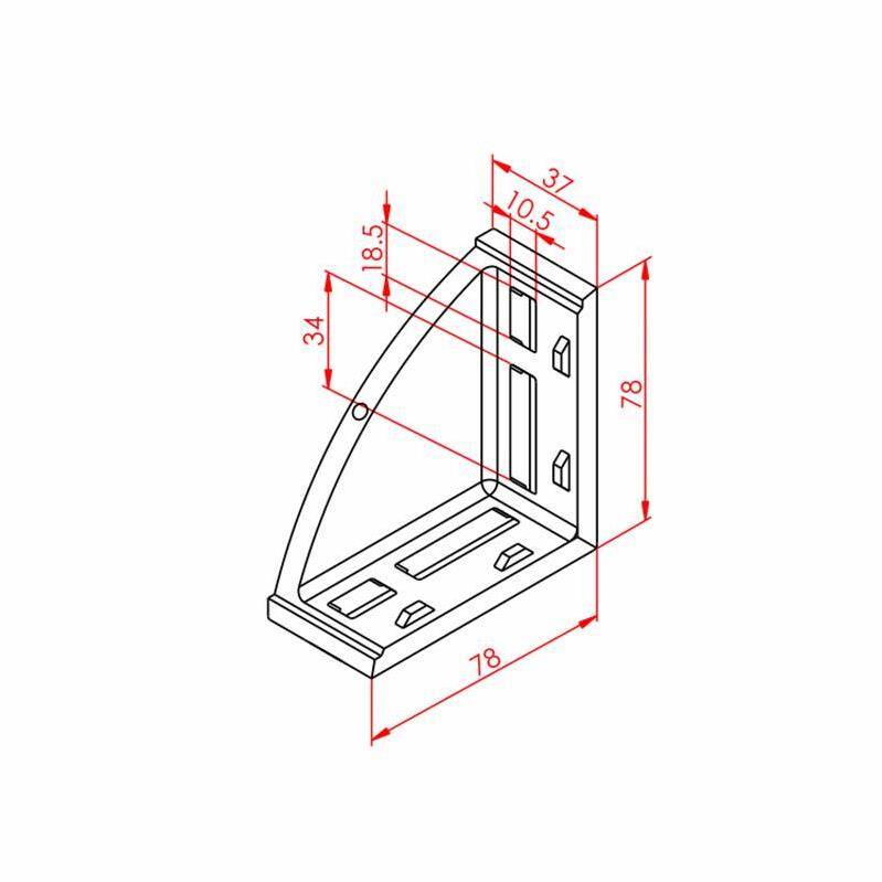 40X80 Uzun Köşe Bağlantı - 2