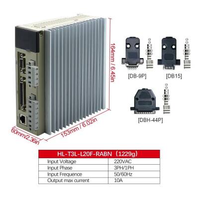 750 watt Firenli Servo Motor Seti 80ST-M02430Z1 T3L-L20F-RABN - 2