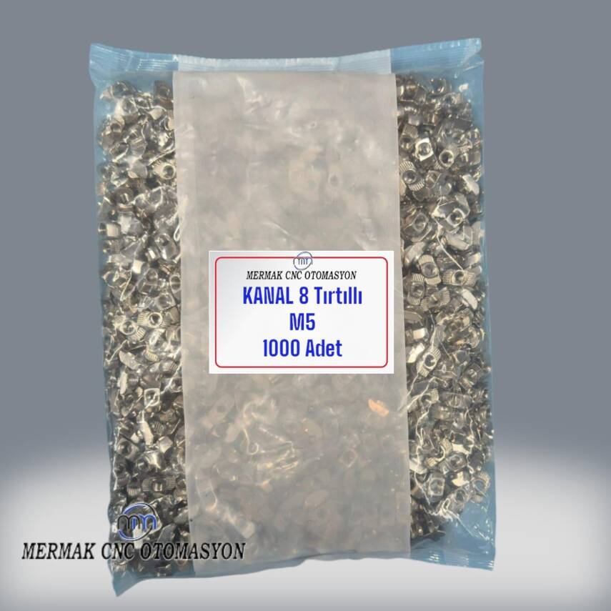 8 Kanal M5 1000 Adet Tırtıllı Somun - Somun Çeşitleri