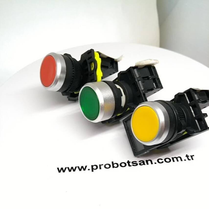 A5-01 1No Pause Buton Sarı - Button