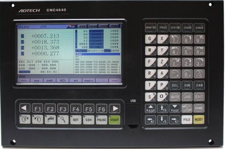 Adt-Cnc4640 4 Eksen Freze Kontrol Ünitesi + El Çarkı + Klavye - Cnc Kontrol Ünitesi