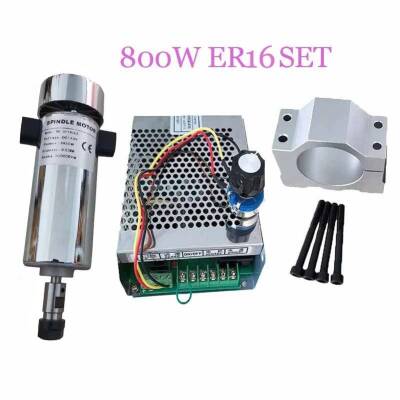 Dc Spindle Motor 800 Watt ER16 20000RPM + Sürücü - 1