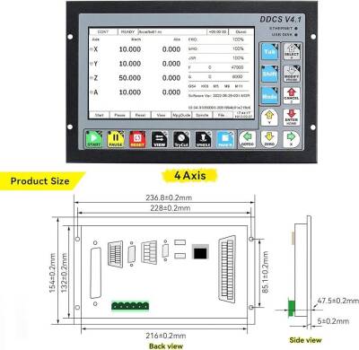 Ddcs V4.1 Cnc Kontrol Ünitesi 4 Eksen + El Çarkı - Cnc Kontrol Paneli (1)