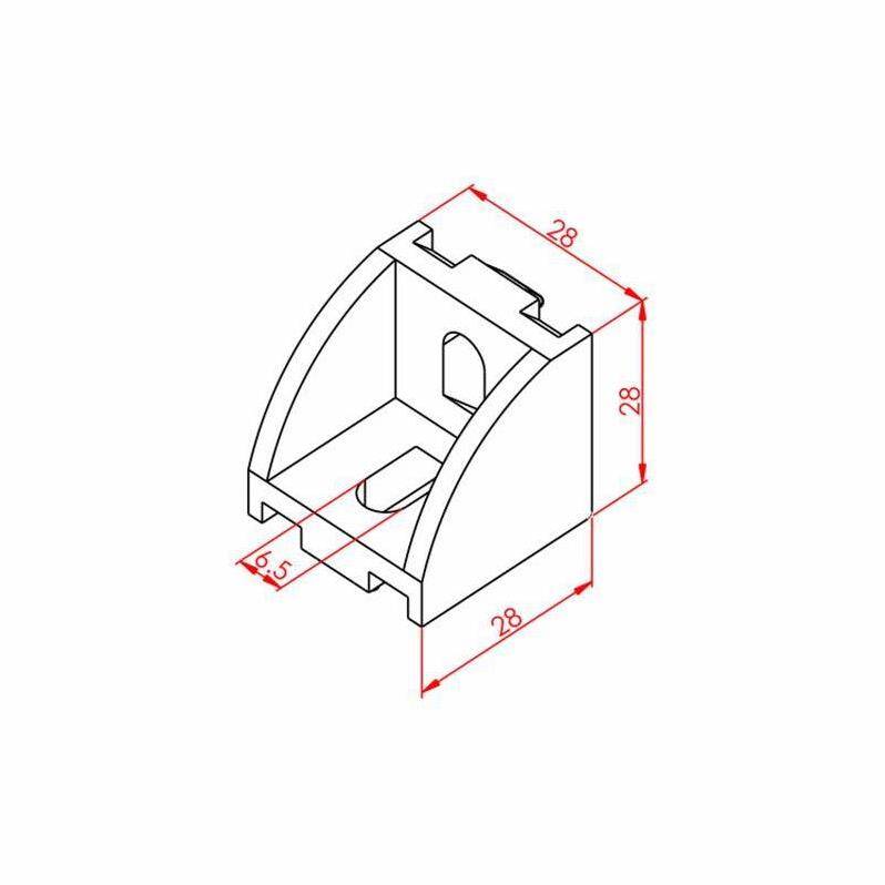 Geniş Köşe Bağlantı 30X30 K8 - 2