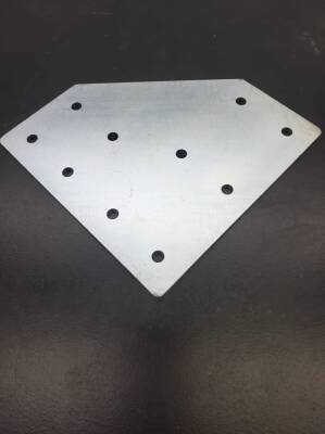 İki Yönlü Bağlantı Sacı 45X90 K10 Çinko - 3