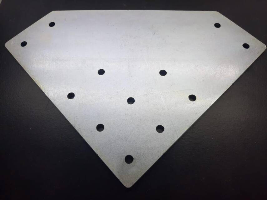 İki Yönlü Bağlantı Sacı 90X90 K10 Çinko - 3