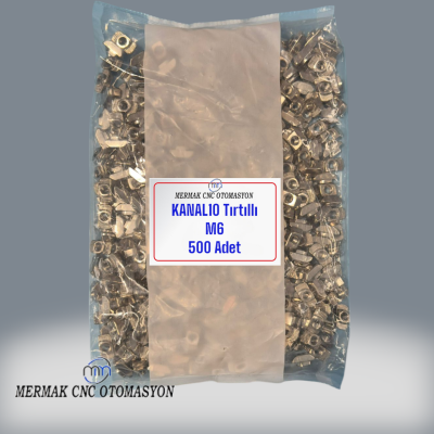 10 Kanal M6 Tırtıllı Somun (500 Adet) - 1