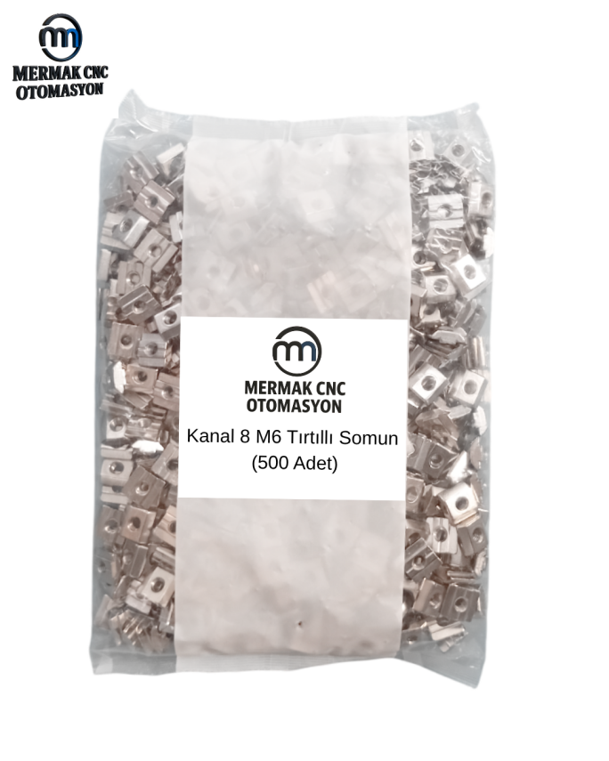 Kanal 8 M6 Tırtıllı Somun (500 Adet) - Somun Çeşitleri