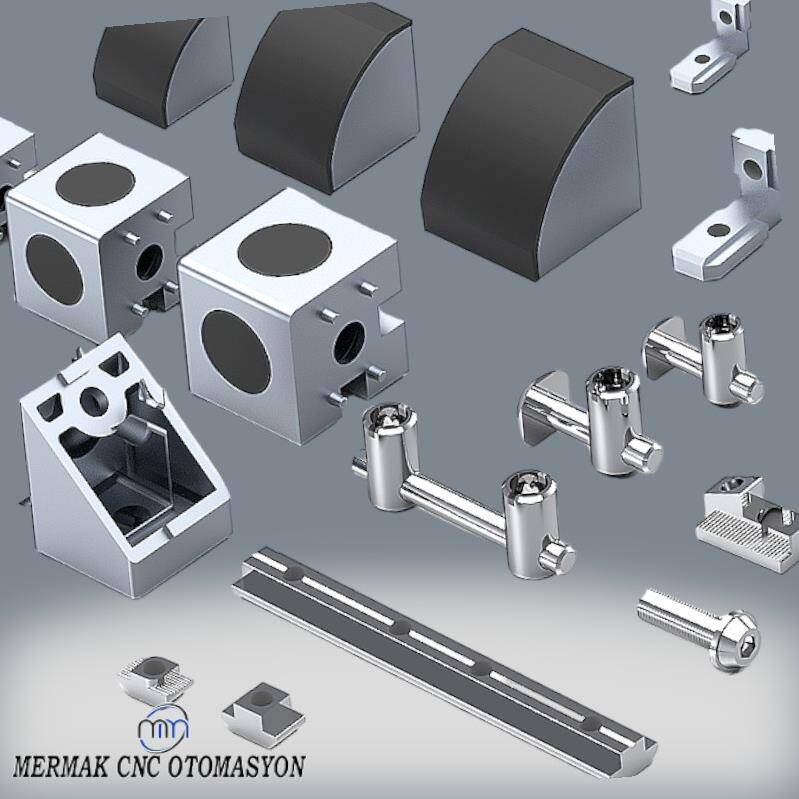 Köşe Bağlantı Dar Geçmeli 30X30 K8 - 5