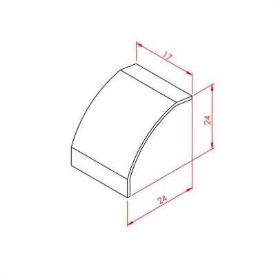 Köşe Bağlantı Kapağı Geniş 20-25 - 2