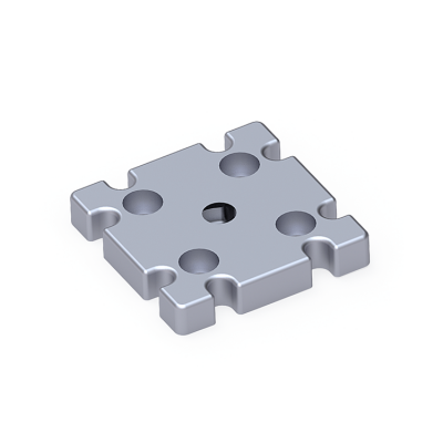 Pabuç Bağlantı Parçası 60X60 M10 - 1