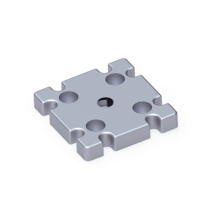 Pabuç Bağlantı Parçası 60X60 M10 - Probotsan Cnc Makine A.ş