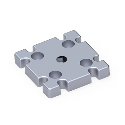 Pabuç Bağlantı Parçası 80X80 M12 - 1