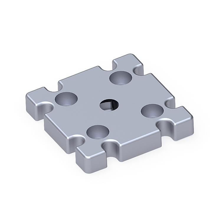 Pabuç Bağlantı Parçası 80X80 M16 - Probotsan Cnc Makine A.ş