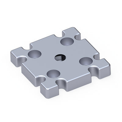 Pabuç Bağlantı Parçası 90X90 M16 - 1