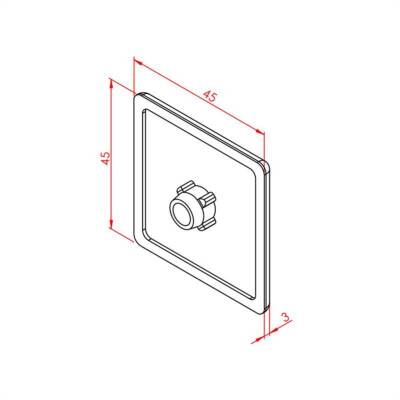 Profil Kapağı 45X45 - 2
