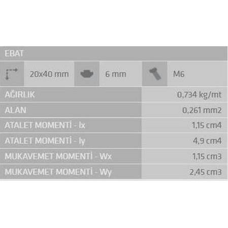 20X40 Sigma Profil 6 Kanal - 3