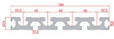 22.5X180 Yüzey Kaplama Sigma Profil 10 Kanal - 2