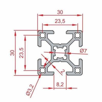 30X30 Sigma Profil 8 Kanal - 2