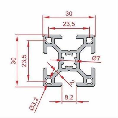 30X30 Sigma Profil 8 Kanal Toptan - 2