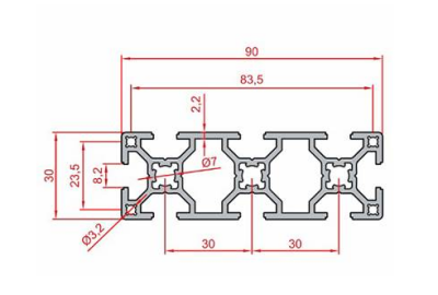 30X90 Sigma Profil 8 Kanal - 2