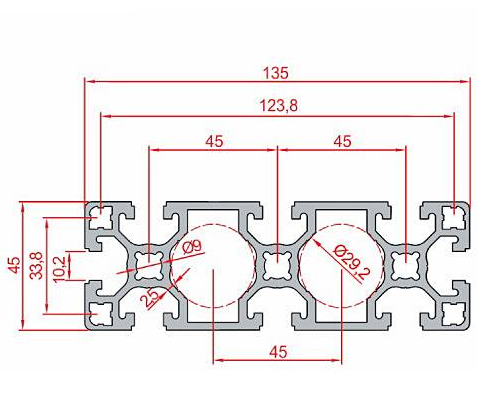 45X135 Sigma Profil 10 Kanal Toptan - 2