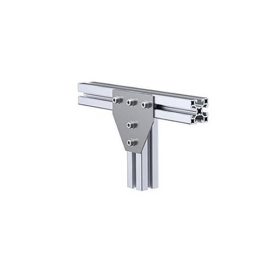 Üç Yönlü Bağlantı Sacı 30X30 K8 Çinko - Sigma Profil Bağlantı Sacı