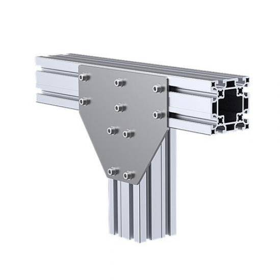 Üç Yönlü Bağlantı Sacı 90X90 K10 Çinko - Sigma Profil Bağlantı Sacı