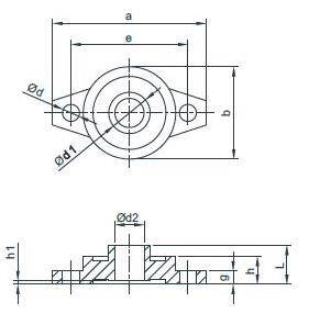 Ufl003 Rulmanlı Yatak Ø17 Mm - 2
